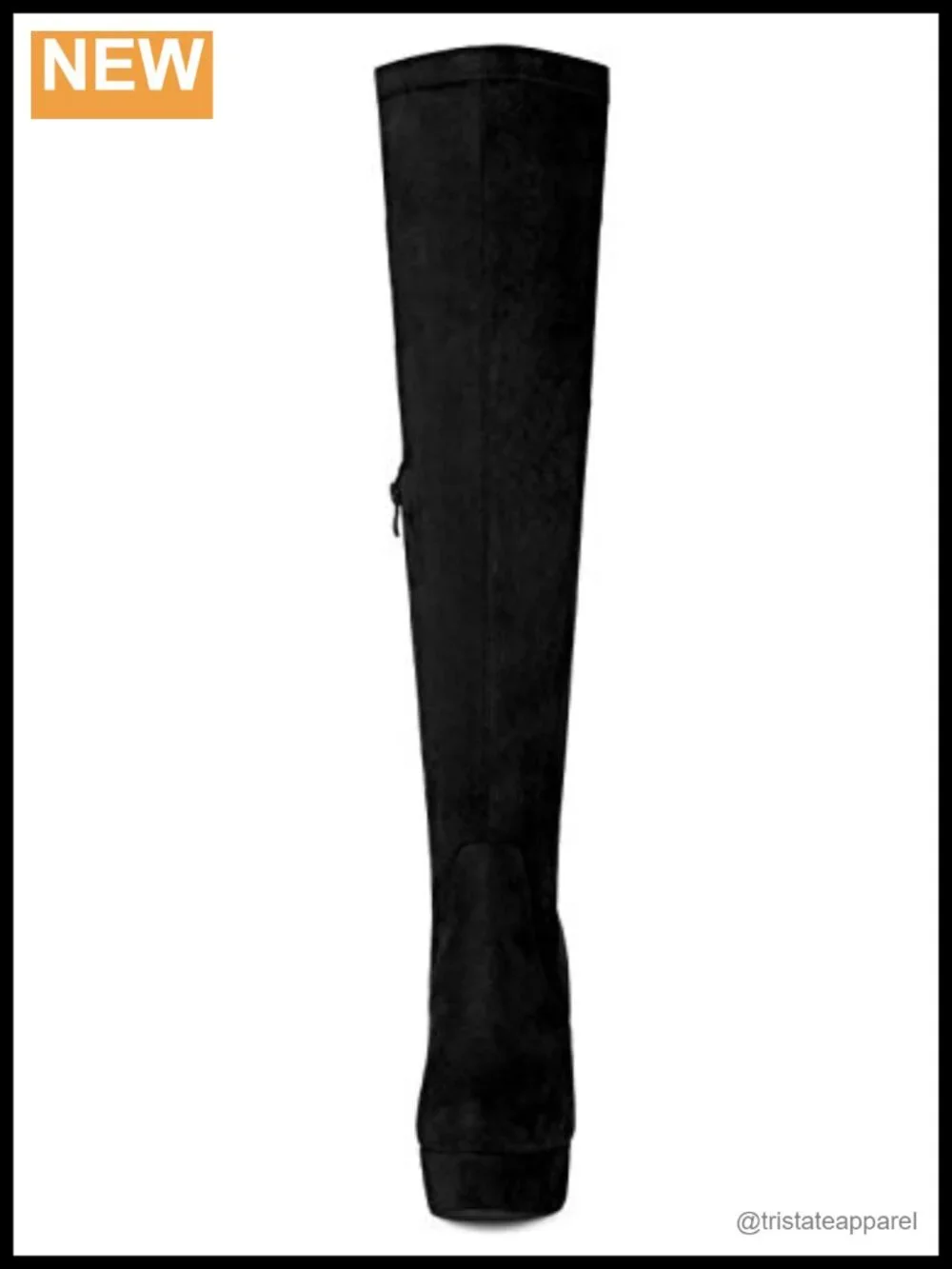 Allegra K Women's Over Knee High Platform Block Heel Boots Faux Suede